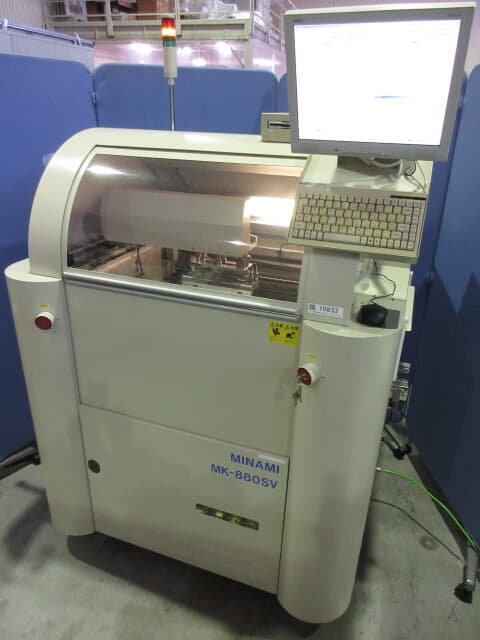 ミナミ 視覚認識装置付全自動高速スクリーン印刷機 MK-880SV