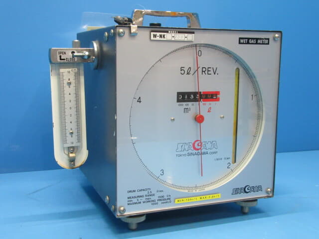 SINAGAWA The principle and structure of wet gas meters W-NK-2.5A