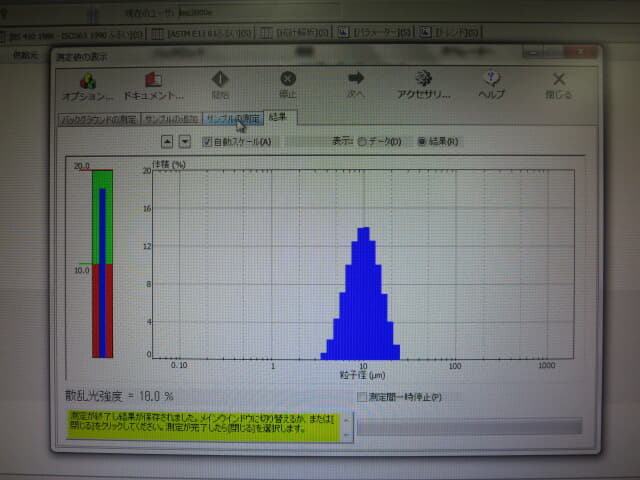 中古 セイシン企業　レーザー式粒度分布測定機
