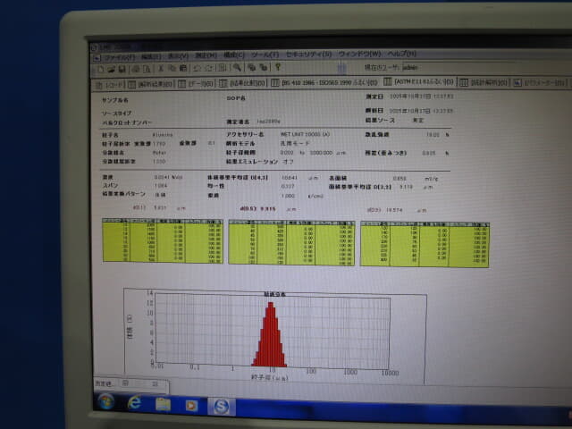 中古 セイシン　レーザー式粒度分布測定機