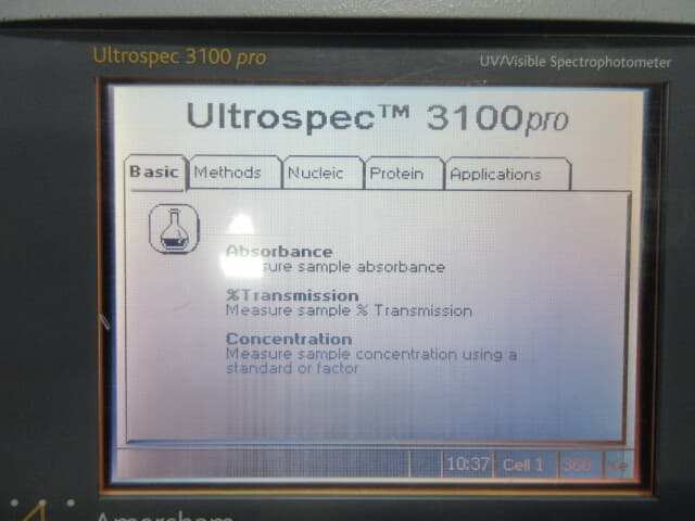 Biochrom Visible Spectrophotometer Ultrospec 3100 pro