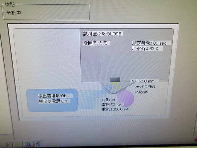 島津製作所　X線分析　EDX